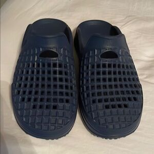 Navy Blue Slip-On Clogs